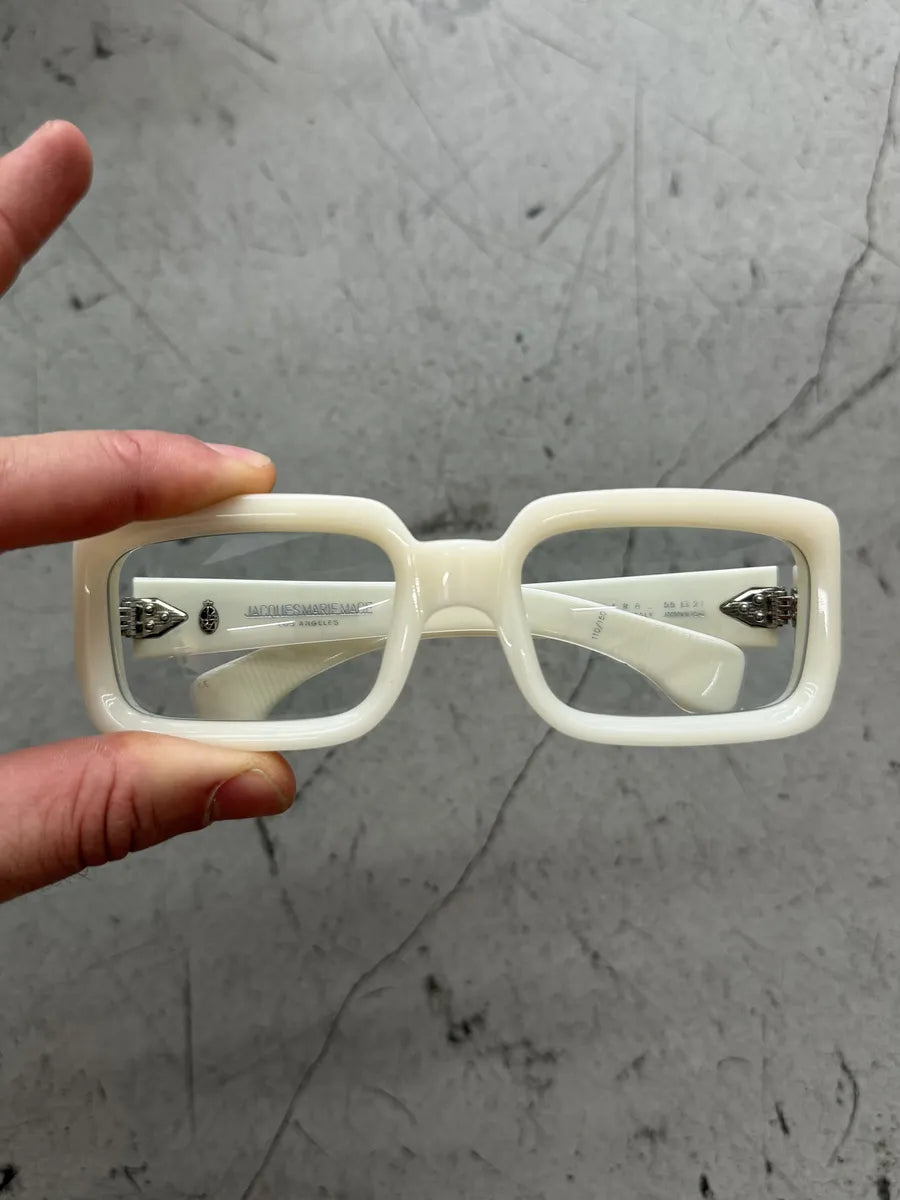 Jacques Marie Mage White Vera Italian Glasses ZFBaQzO 2