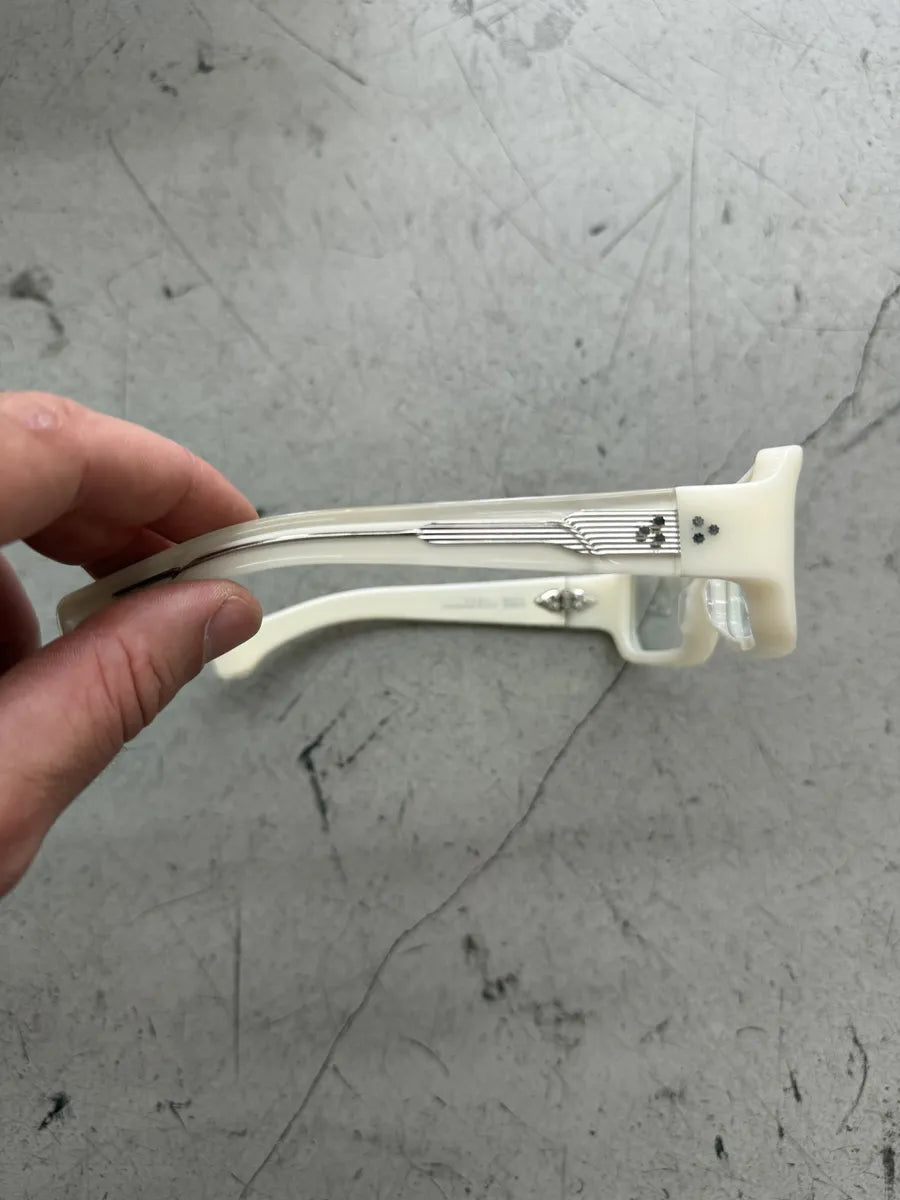 Jacques Marie Mage White Vera Italian Glasses ZFBaQzO 6