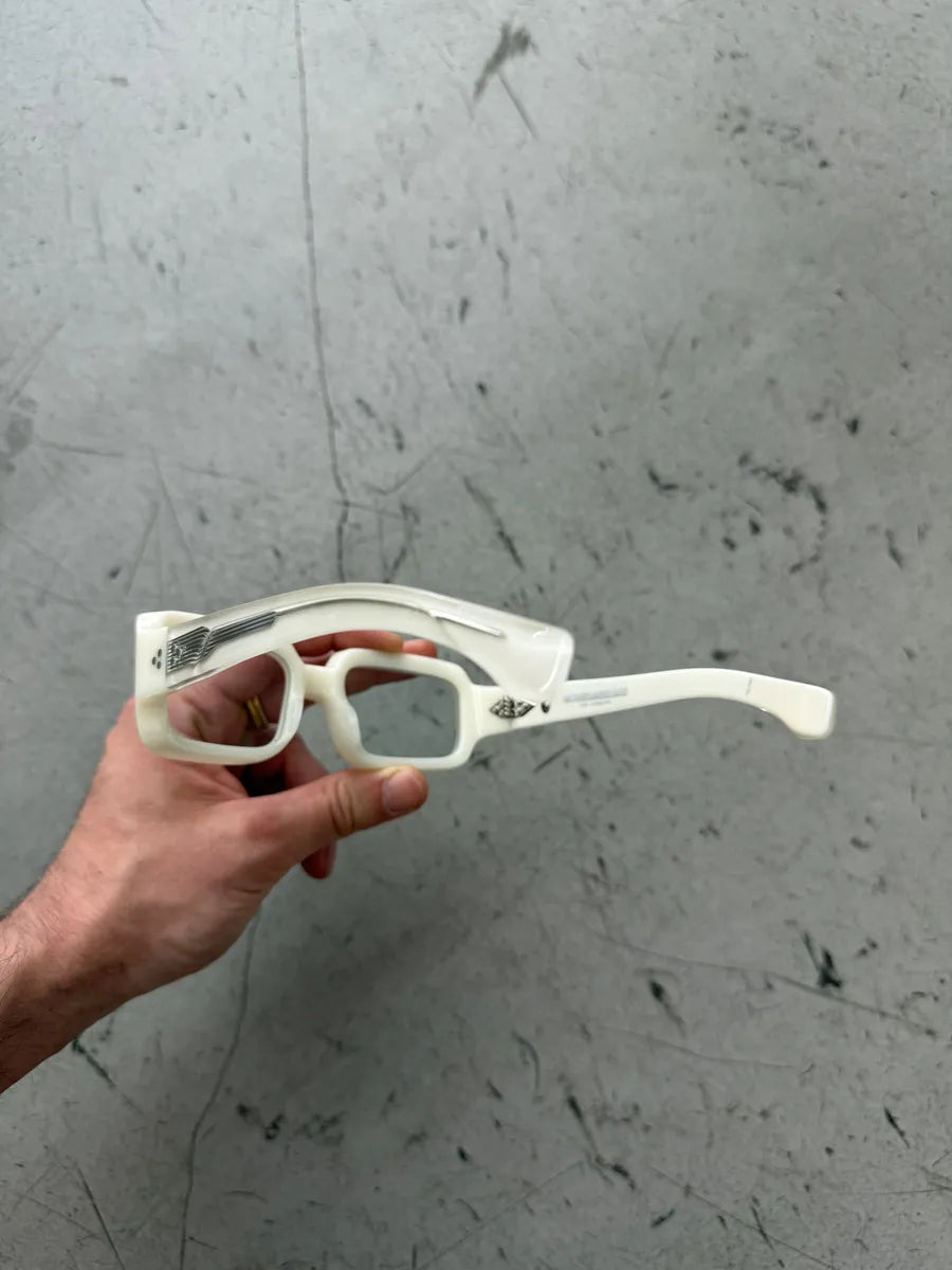 Jacques Marie Mage White Vera Italian Glasses ZFBaQzO 8
