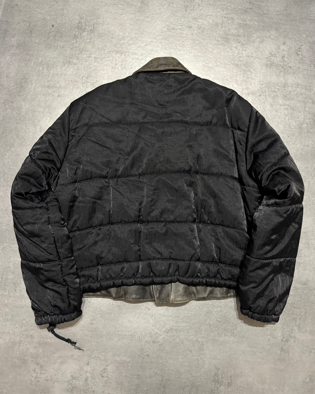 2000s Moschino Rock Hybride Biker Leather Bomber Jacket (M/L) - 2