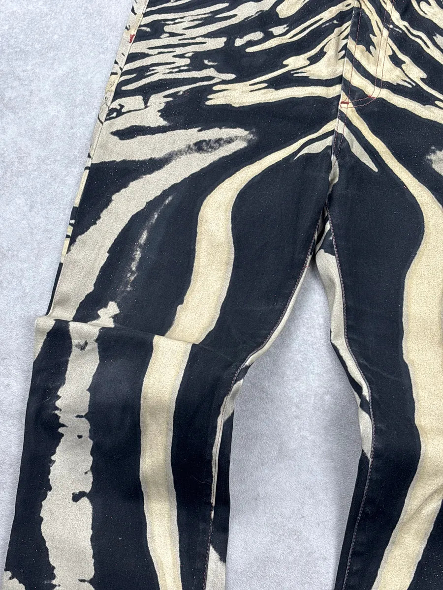 SS2002 Cavalli Black Beige Hallucination Psycho ants jbuwMzHc 5