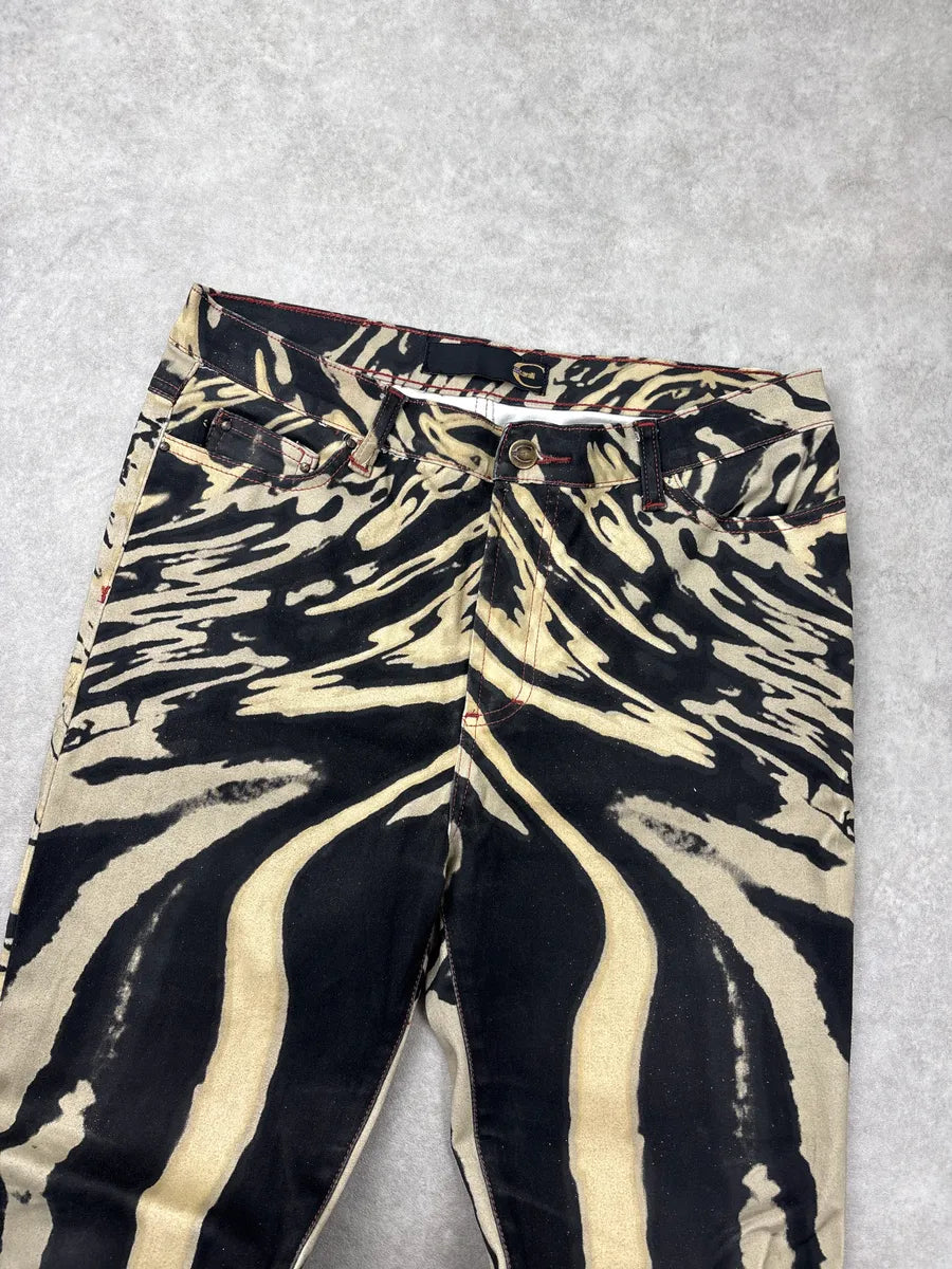 SS2002 Cavalli Black Beige Hallucination Psycho ants jbuwMzHc 6