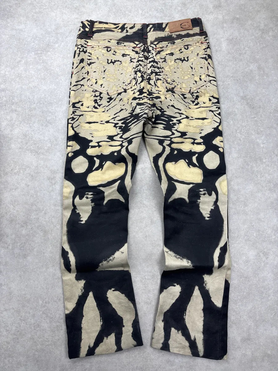 SS2002 Cavalli Black Beige Hallucination Psycho ants jbuwMzHc 4