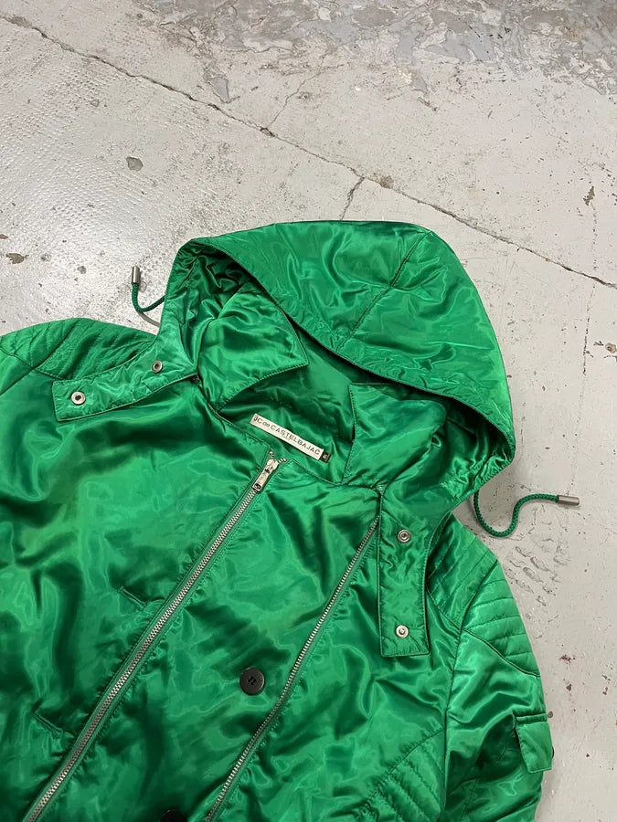 JC de Castelbajac Multi-Pocket Green Light Aviator Jacket geKFWEX 4