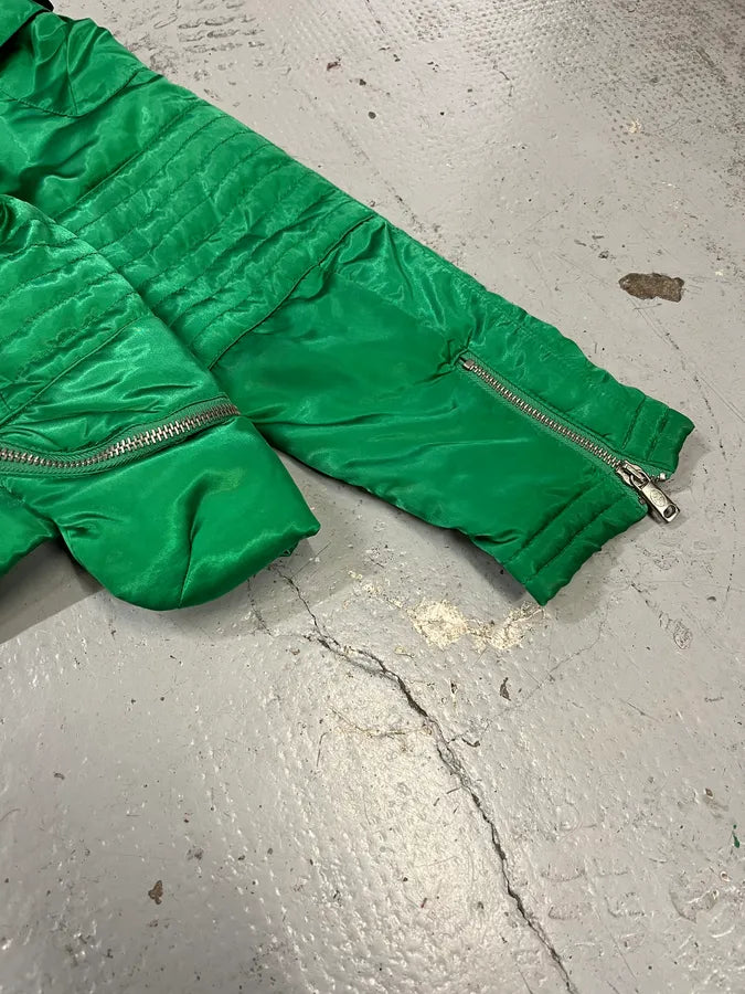 JC de Castelbajac Multi-Pocket Green Light Aviator Jacket geKFWEX 8