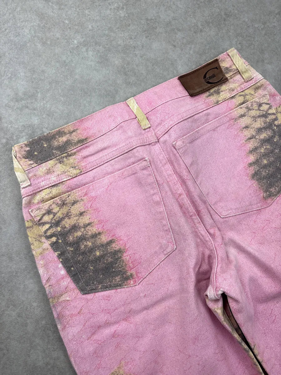 2000s Cavalli Pink Snake Effect Pants jcaQkoIm 8