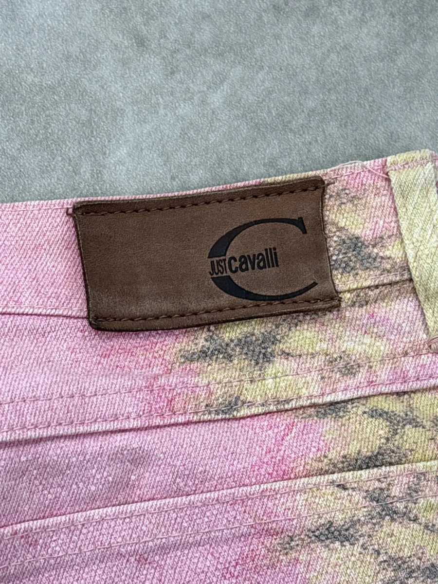 2000s Cavalli Pink Snake Effect Pants jcaQkoIm 12