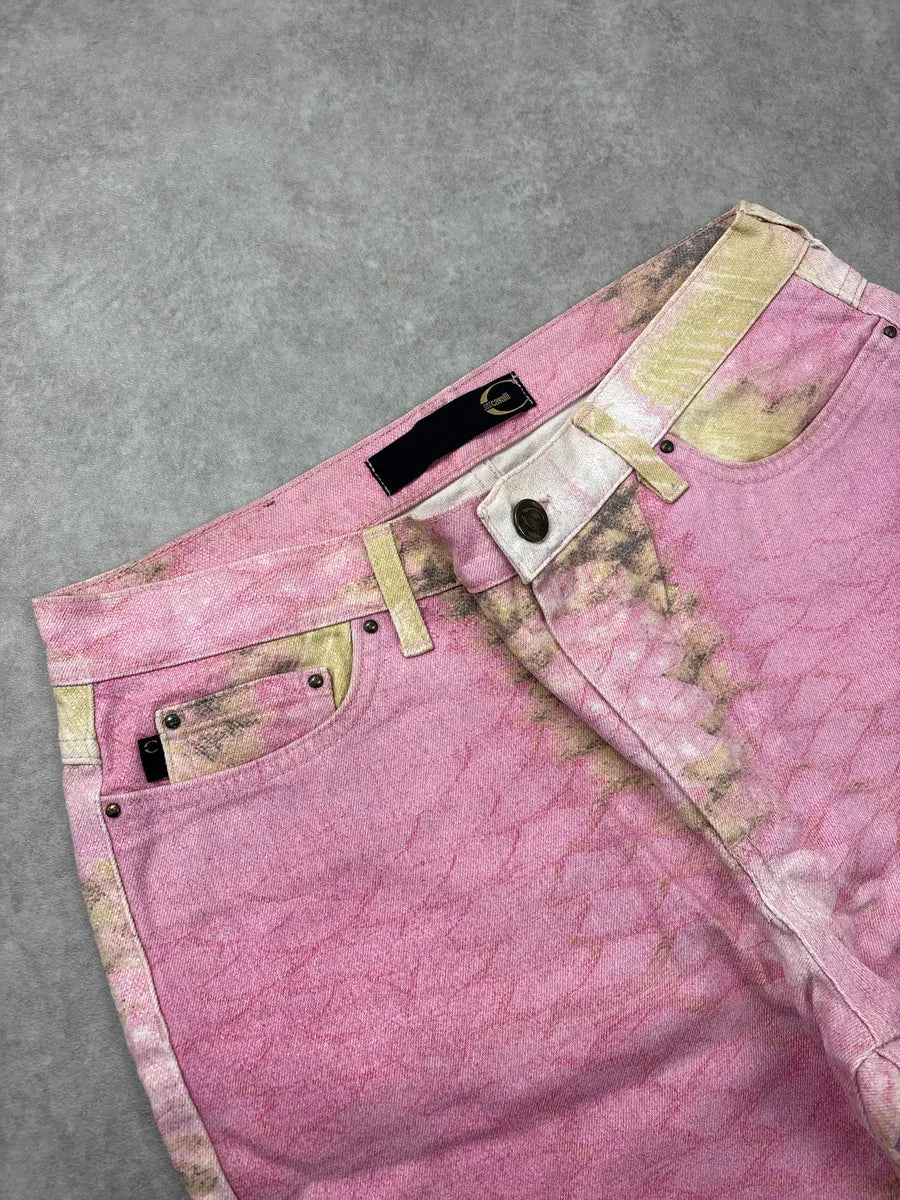 2000s Cavalli Pink Snake Effect Pants jcaQkoIm 5