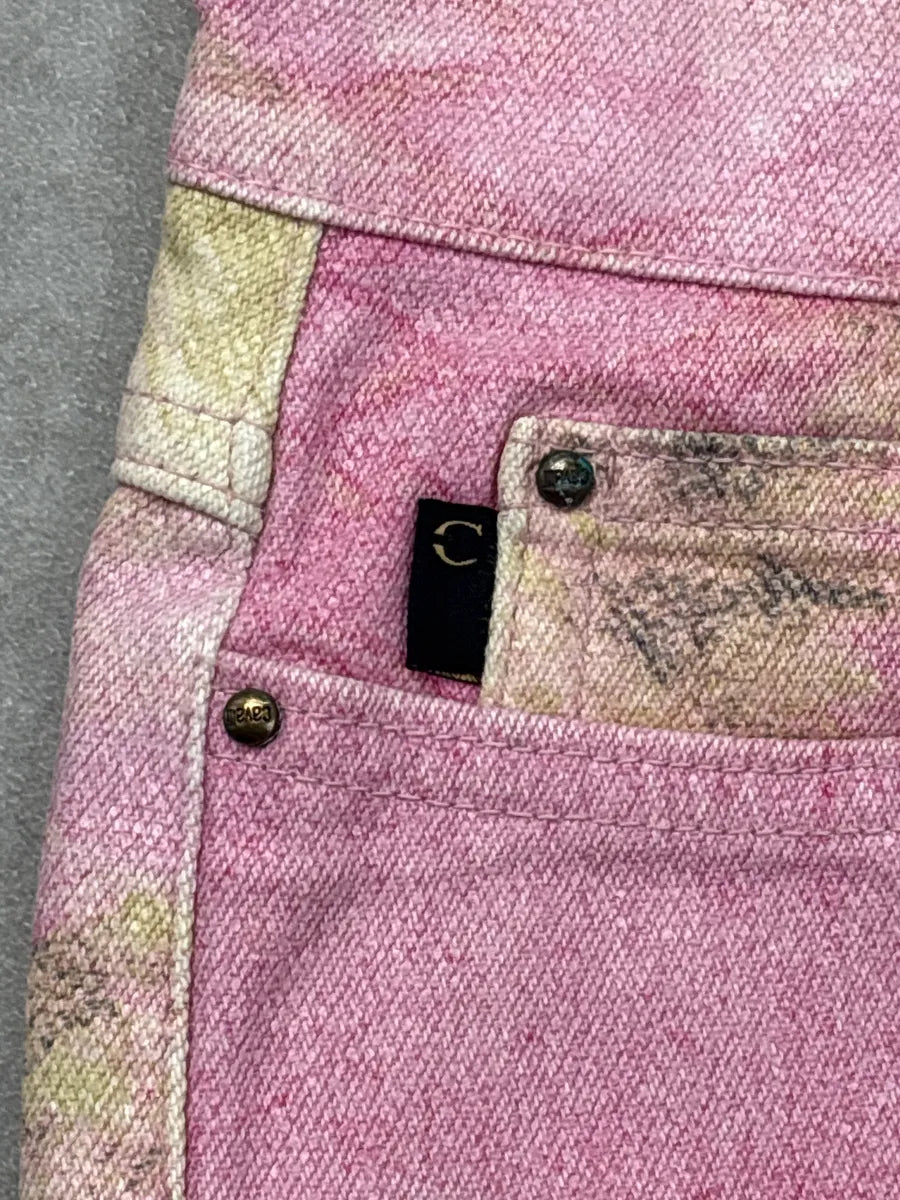2000s Cavalli Pink Snake Effect Pants jcaQkoIm 9