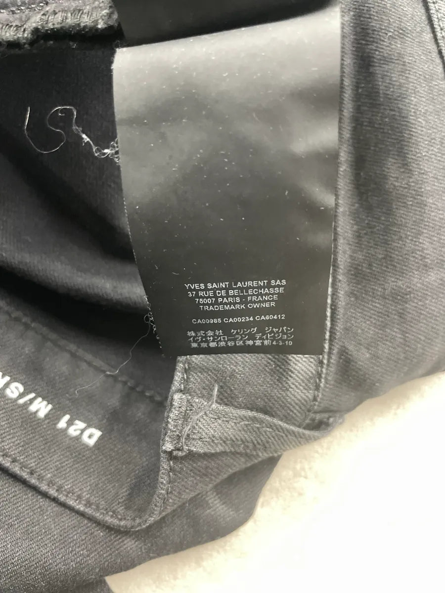 SS2019 Saint Laurent Black Denim Skinny Jeans jchfLYss 14