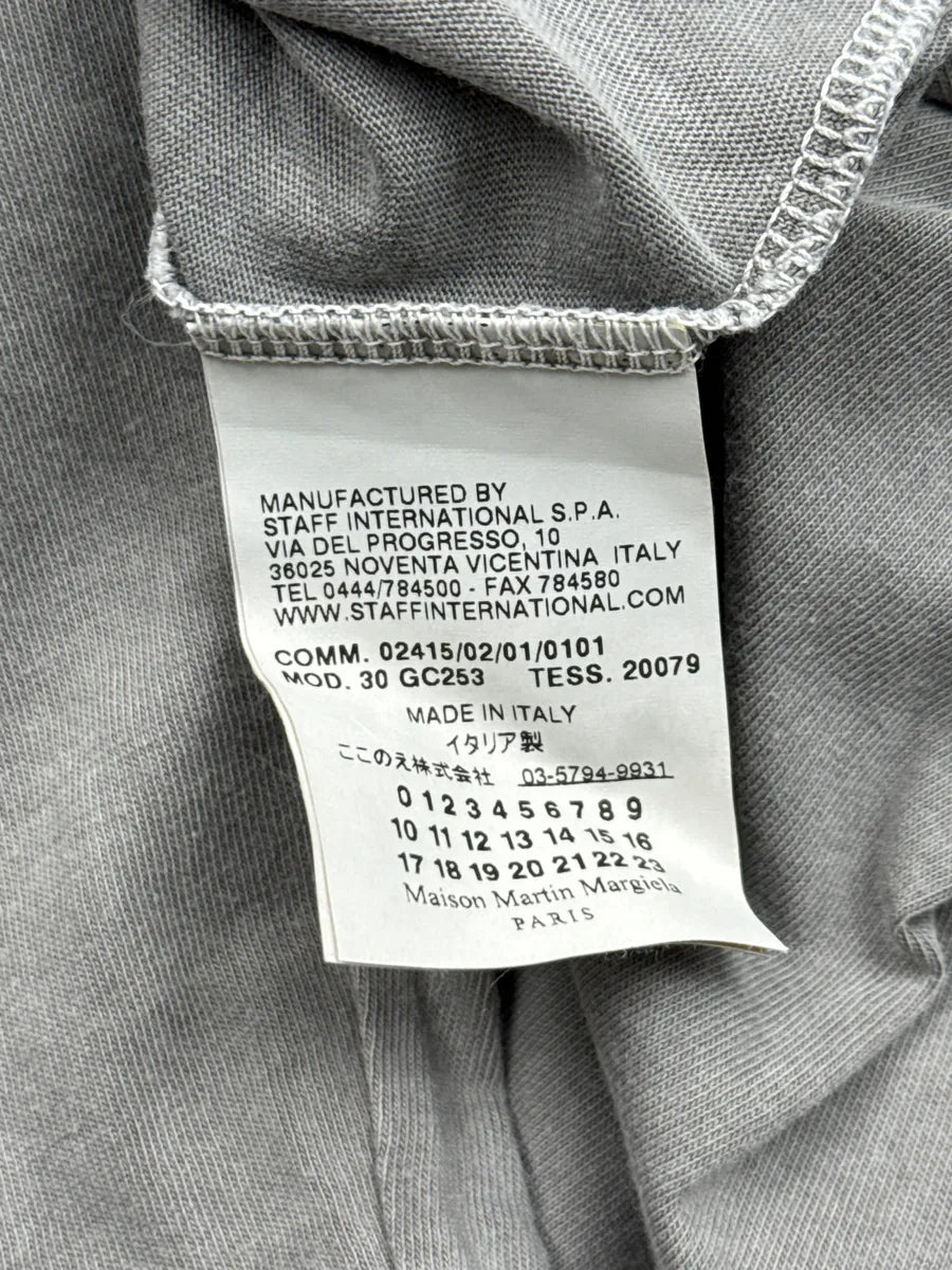 SS2001 Maison Martin Margiela Grey V-Neck Longsleeve Polo jdGdguRB 11