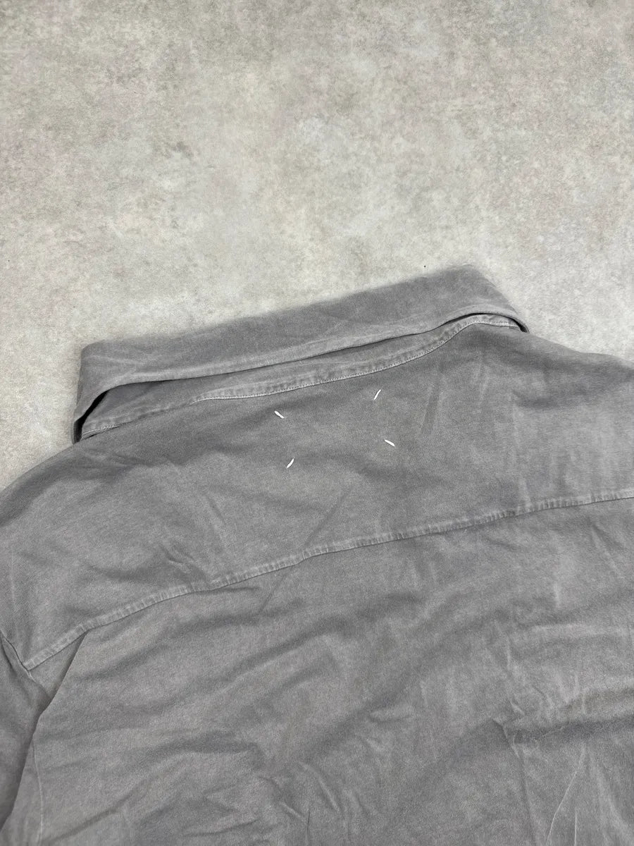 SS2001 Maison Martin Margiela Grey V-Neck Longsleeve Polo jdGdguRB 7