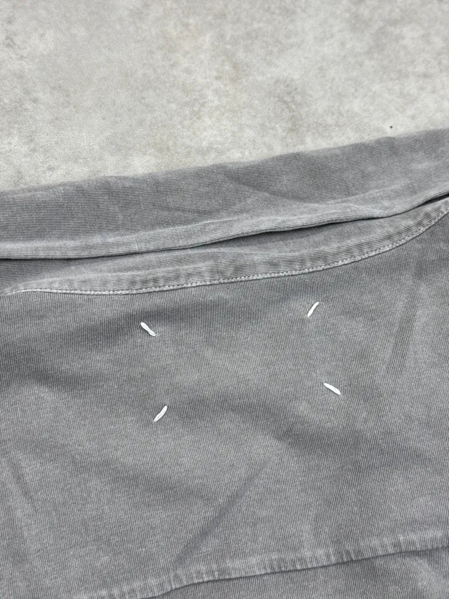SS2001 Maison Martin Margiela Grey V-Neck Longsleeve Polo jdGdguRB 8