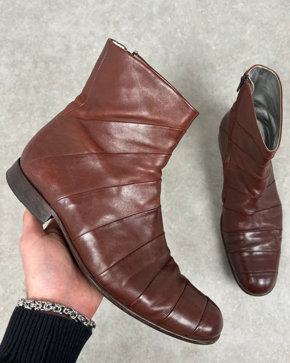 Jean Baptiste Rautureau Brown Leather Boots CadJhQM 0