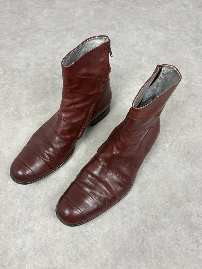 Jean Baptiste Rautureau Brown Leather Boots CadJhQM 2
