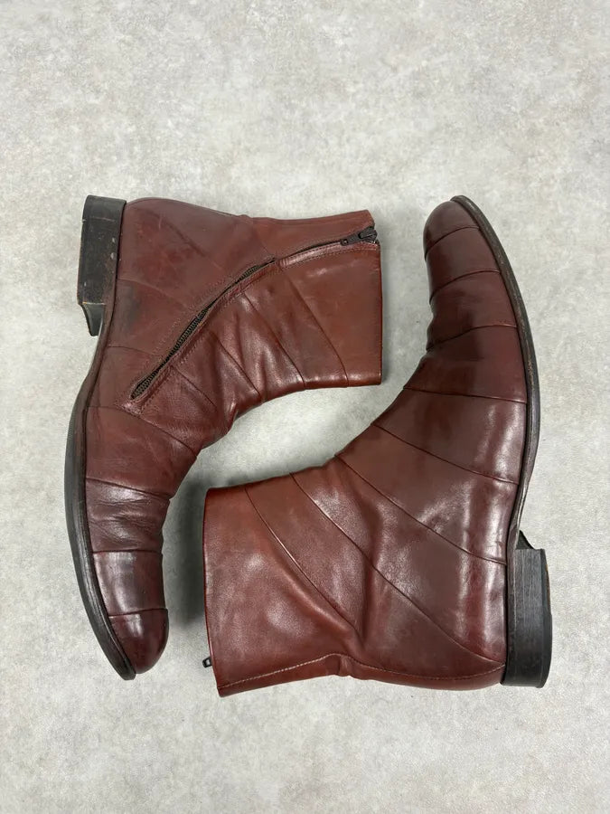 Jean Baptiste Rautureau Brown Leather Boots CadJhQM 3