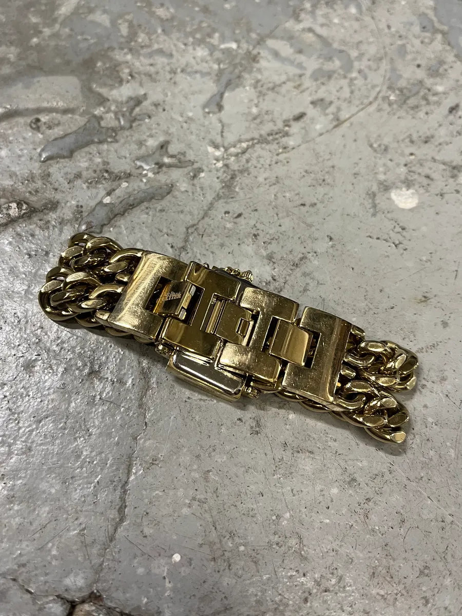Jean Paul Gaultier 2 Chains Silver Steel Gold Watch (OS) 5