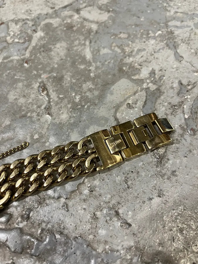 Jean Paul Gaultier 2 Chains Silver Steel Gold Watch (OS) 6