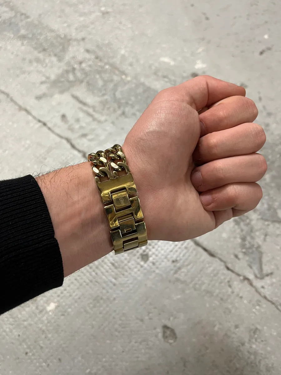 Jean Paul Gaultier 2 Chains Silver Steel Gold Watch (OS) 7