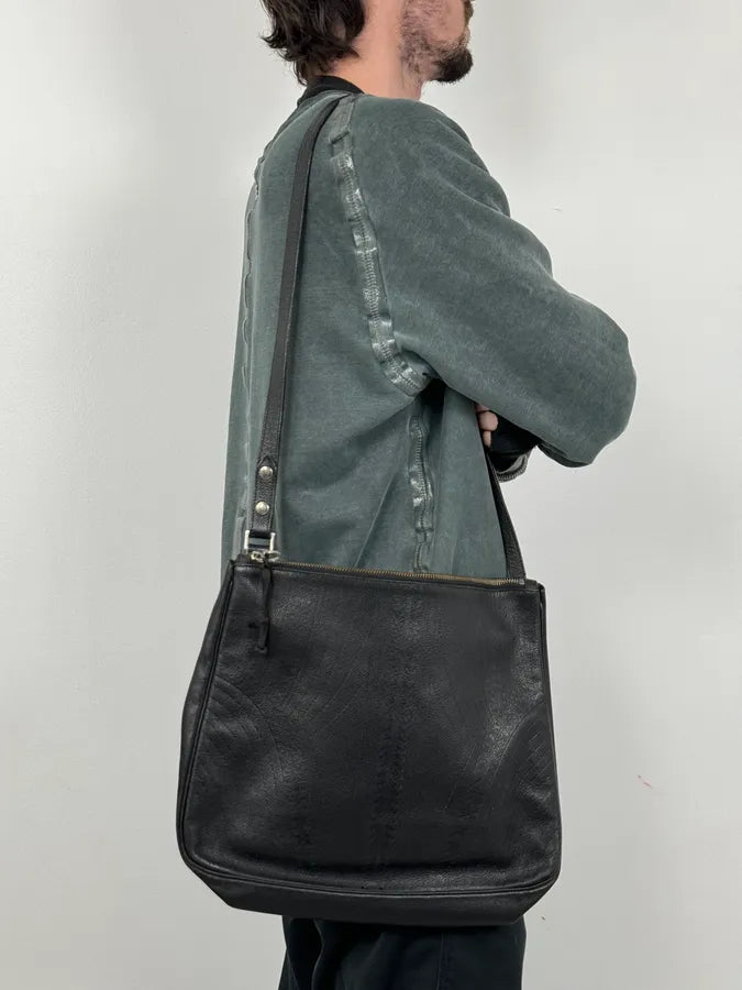 Jean Paul Gaultier Art Déco Black Leather Bag IvBDpsJ 1