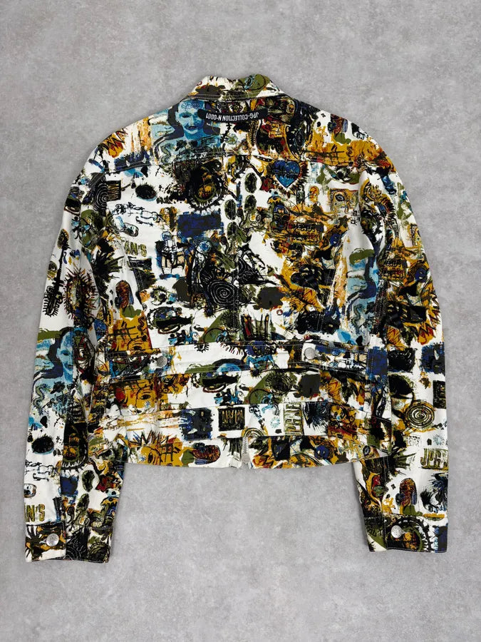 SS2000 Jean Paul Gaultier Basquiat Zip-up White Jacket SZNGOPY 5