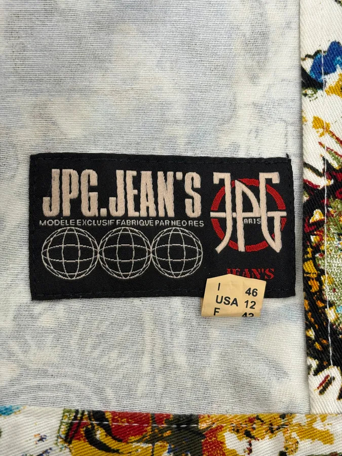 SS2000 Jean Paul Gaultier Basquiat Zip-up White Jacket SZNGOPY 10