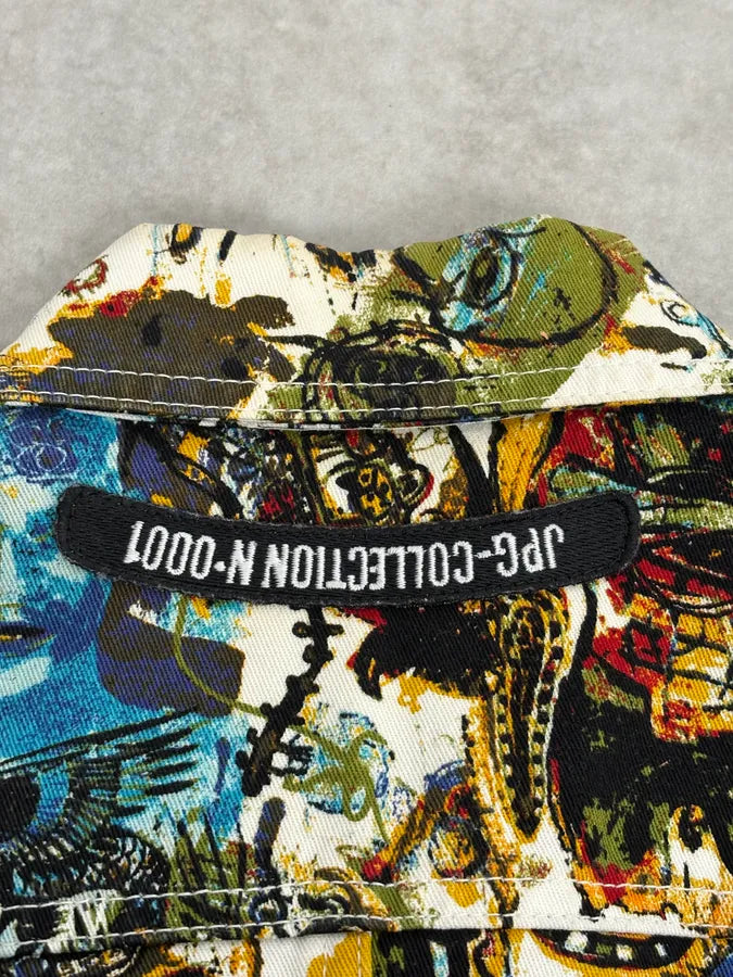 SS2000 Jean Paul Gaultier Basquiat Zip-up White Jacket SZNGOPY 9