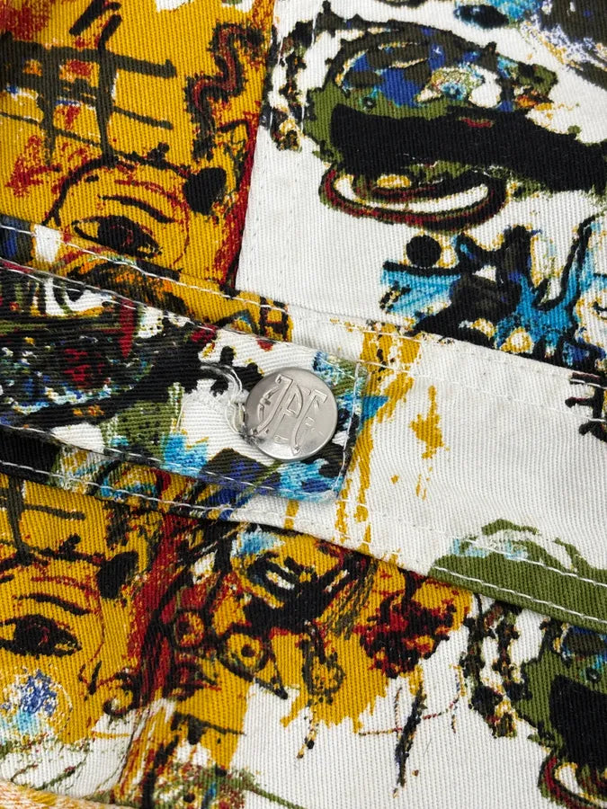 SS2000 Jean Paul Gaultier Basquiat Zip-up White Jacket SZNGOPY 8