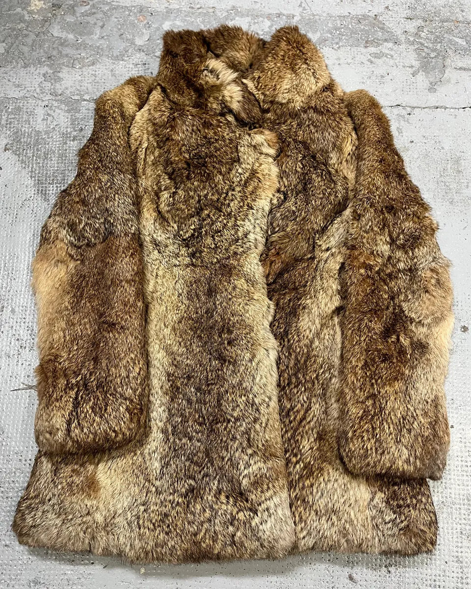 Jean Paul Gaultier Beige Faux Fur Coat ihheIOY 0