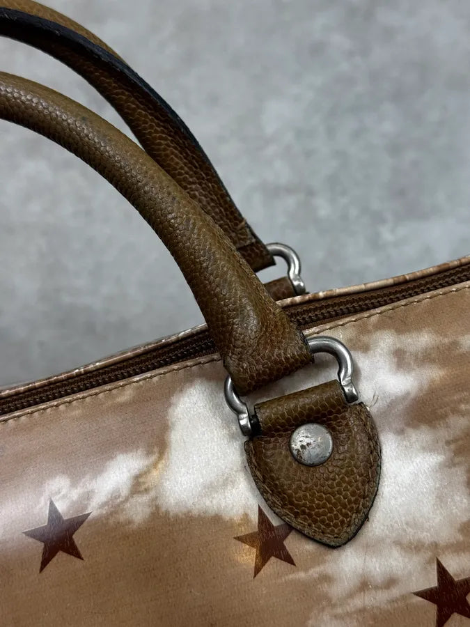 Jean Paul Gaultier Beige Paris London Illustration Handle Bag LWLWCQx 9