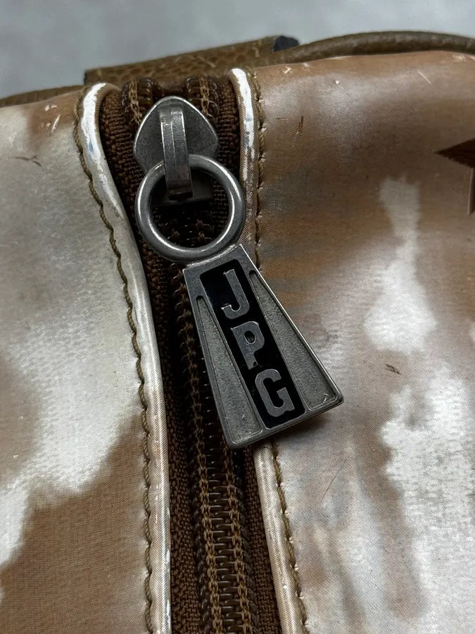Jean Paul Gaultier Beige Paris London Illustration Handle Bag LWLWCQx 16