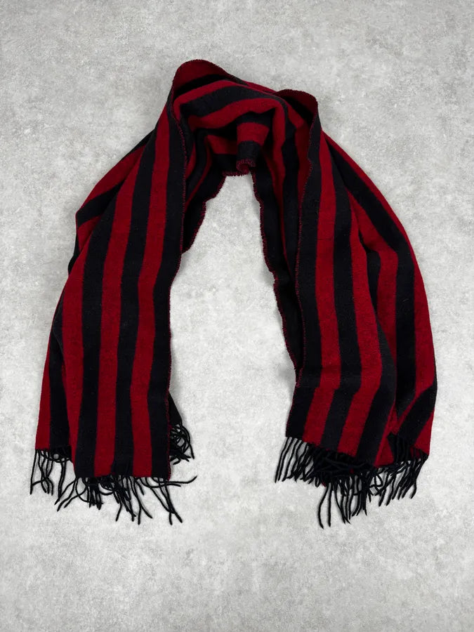 Jean Paul Gaultier Bicolor Red & Black Scarf ccGwEbn 0