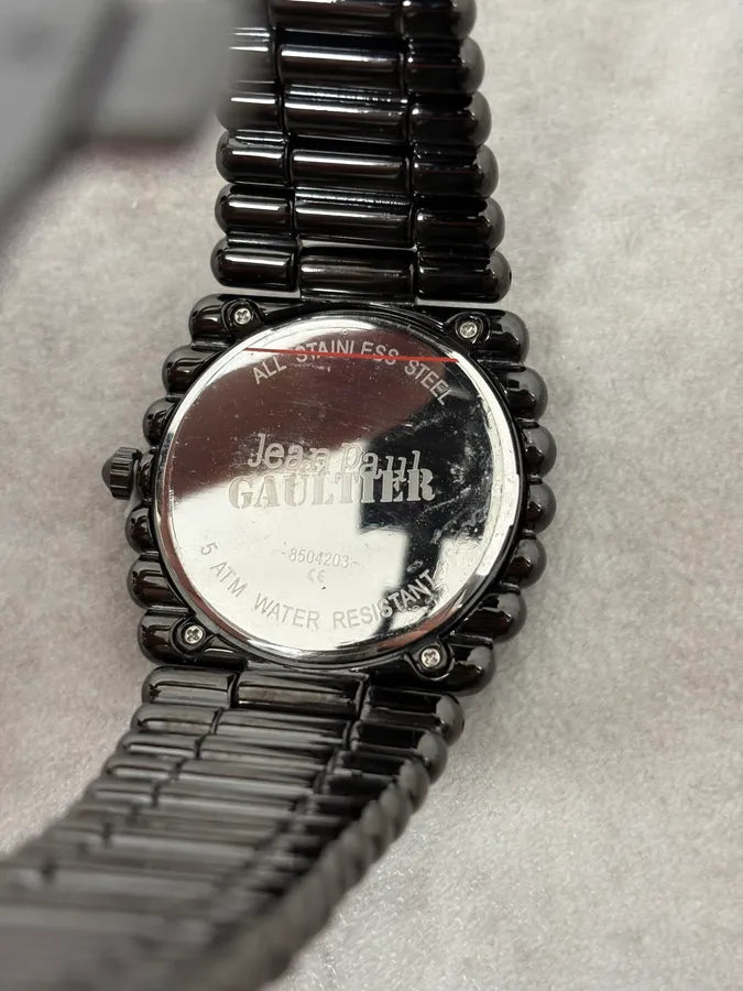 Jean Paul Gaultier Black Bullet Avant-Garde Watch xNtAvAM 3