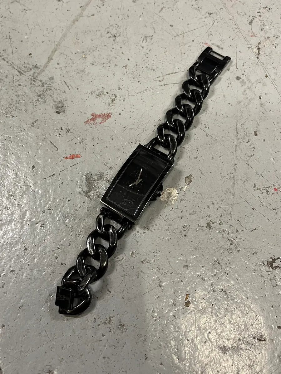 Jean Paul Gaultier Black Chain Watch INpcyrm 4