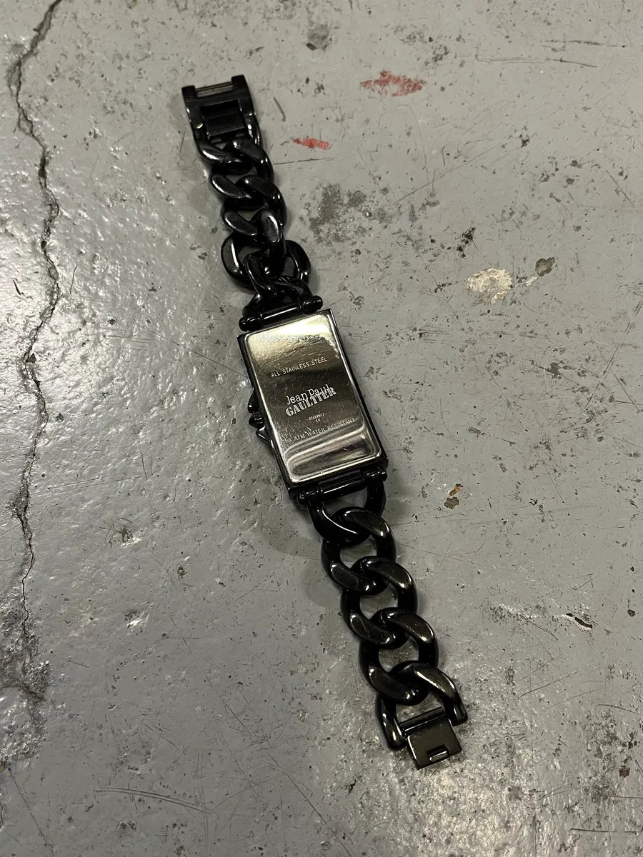 Jean Paul Gaultier Black Chain Watch INpcyrm 8