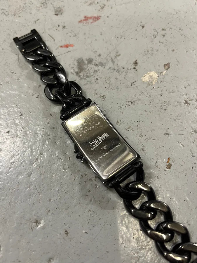 Jean Paul Gaultier Black Chain Watch INpcyrm 9