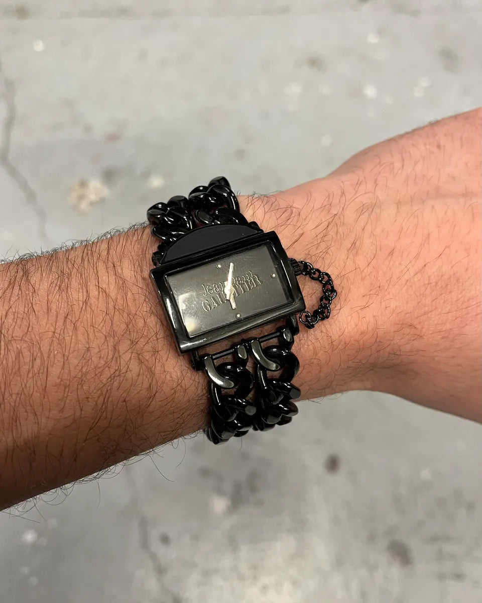 Jean Paul Gaultier Black Chain Watch (OS) 0