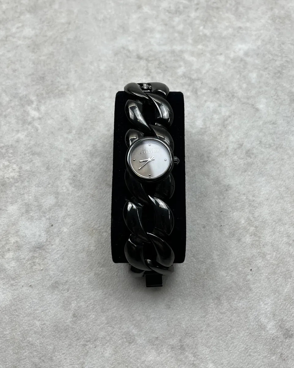 Jean Paul Gaultier Black Chain Watch PMltyZM 1