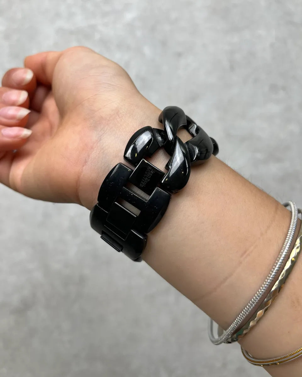 Jean Paul Gaultier Black Chain Watch PMltyZM 3