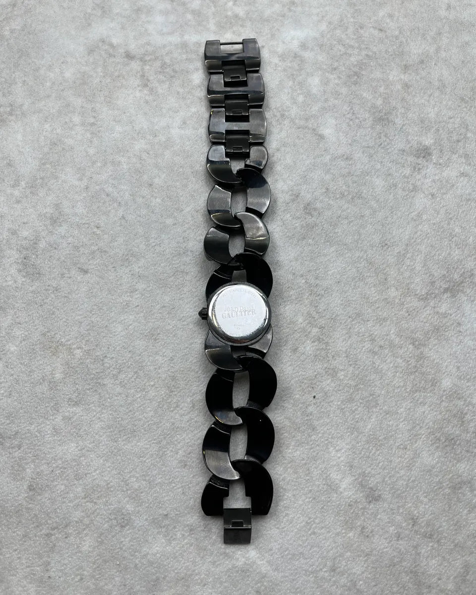 Jean Paul Gaultier Black Chain Watch PMltyZM 5