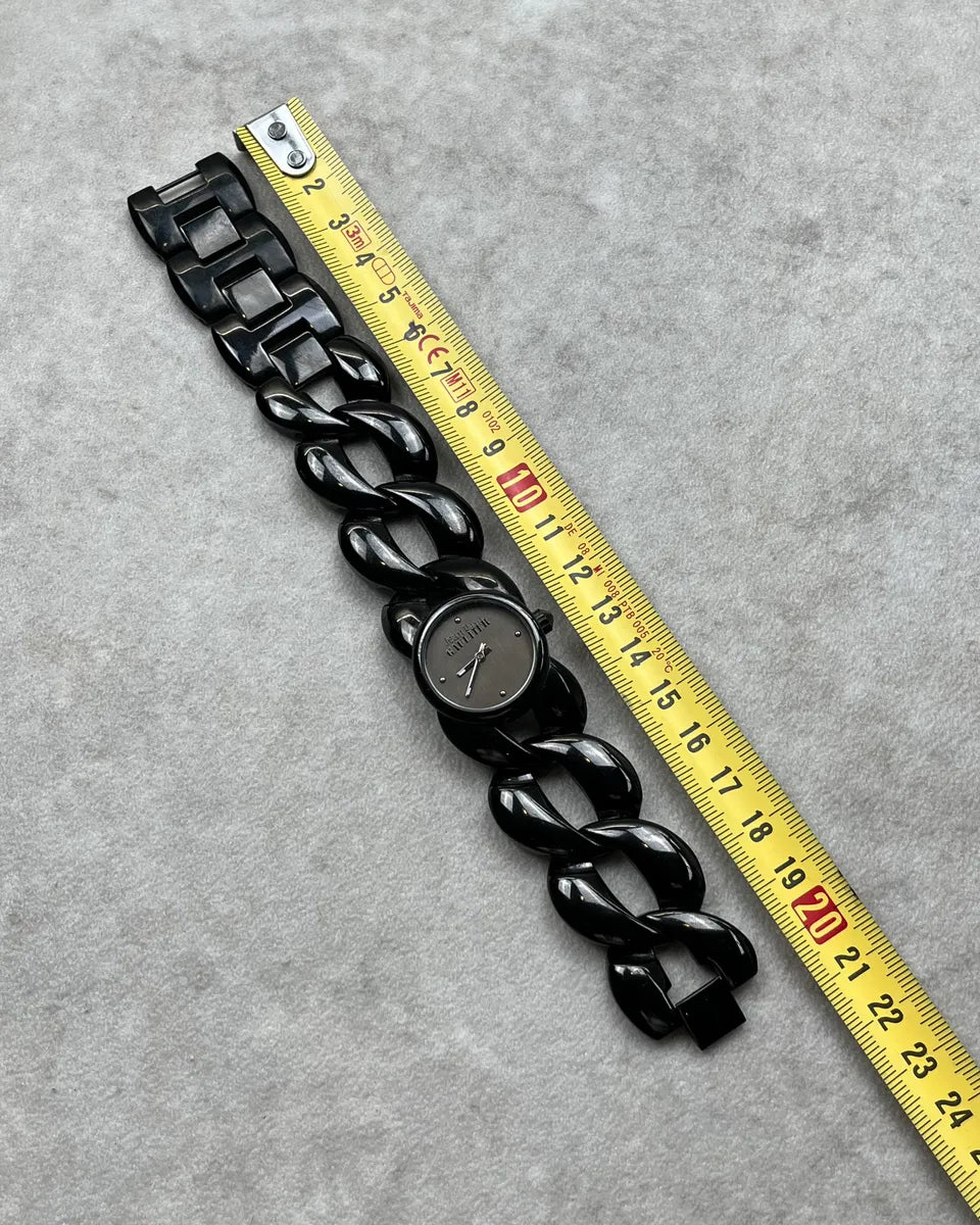 Jean Paul Gaultier Black Chain Watch PMltyZM 7