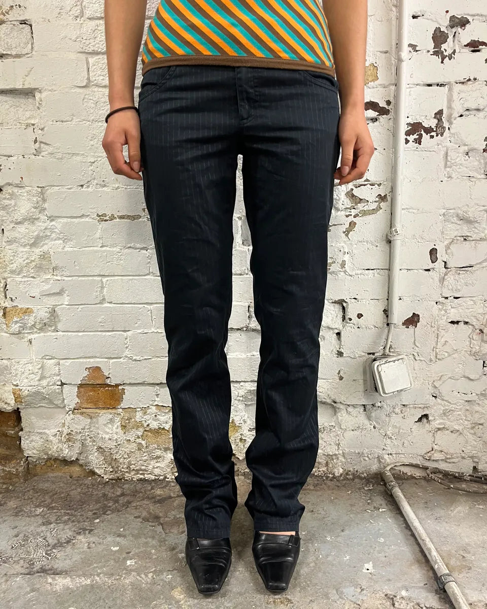 Jean Paul Gaultier Black Classy Striped Pants RvpczUd 1