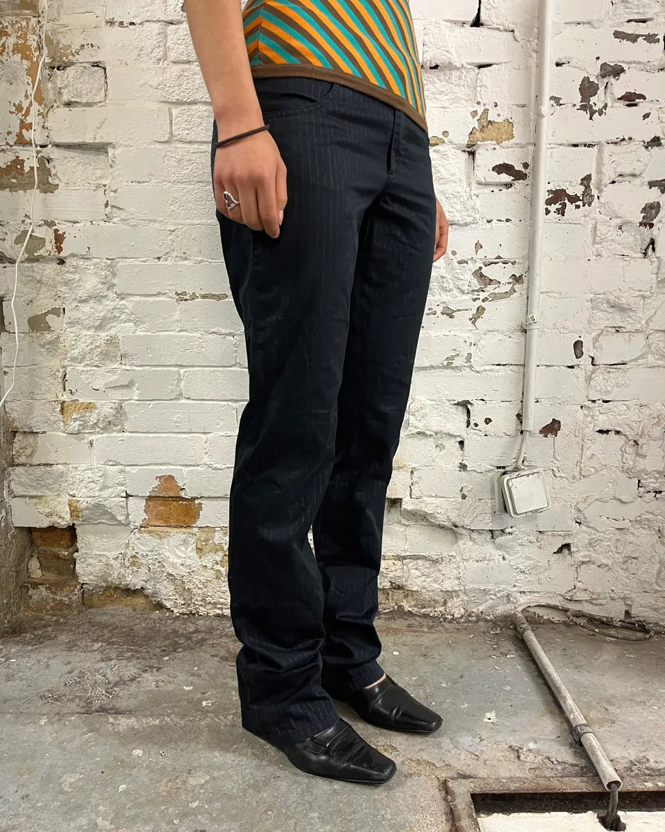 Jean Paul Gaultier Black Classy Striped Pants RvpczUd 2
