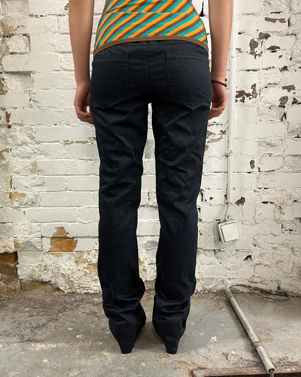 Jean Paul Gaultier Black Classy Striped Pants RvpczUd 3