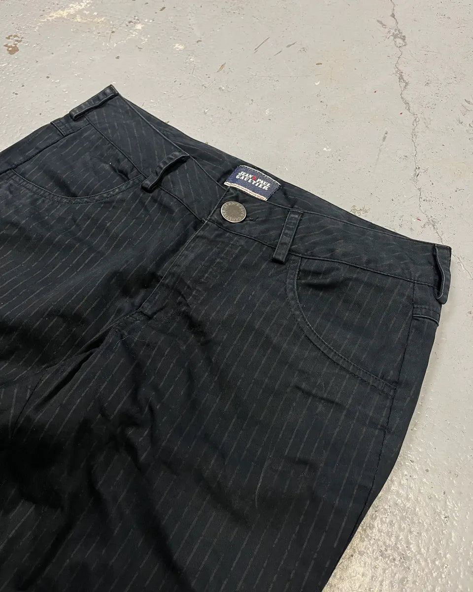 Jean Paul Gaultier Black Classy Striped Pants RvpczUd 5