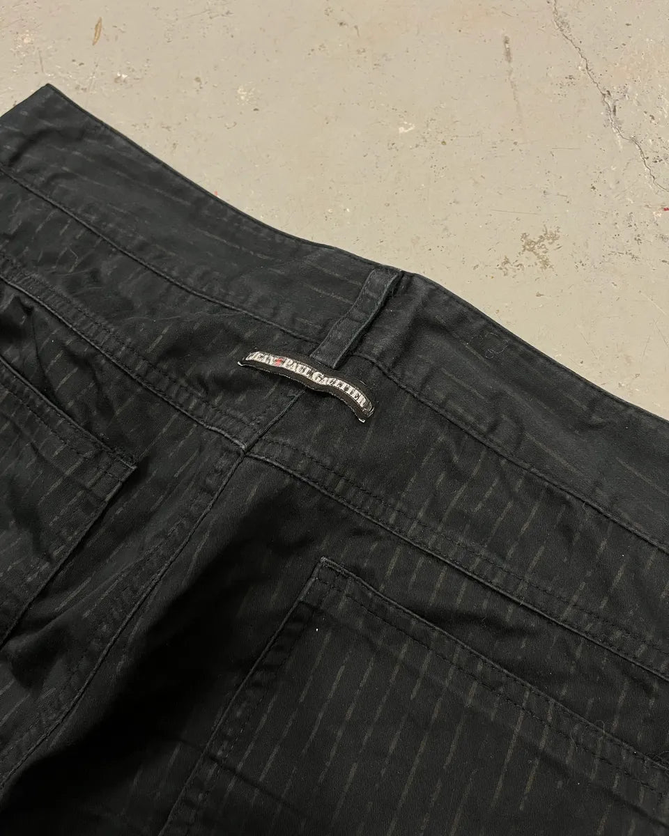 Jean Paul Gaultier Black Classy Striped Pants RvpczUd 9