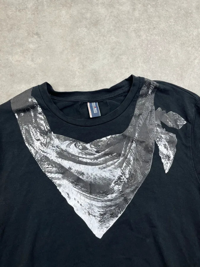 2000s Jean Paul Gaultier Black Bandana Trompe Loeil Longsleeve PZjiWrs 4
