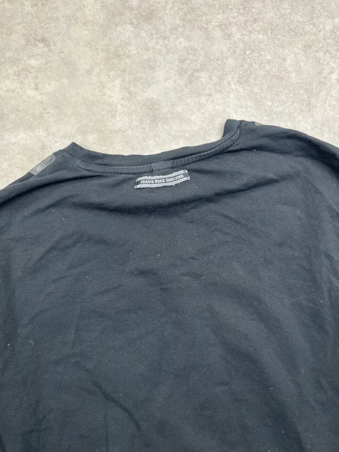 2000s Jean Paul Gaultier Black Bandana Trompe Loeil Longsleeve PZjiWrs 5