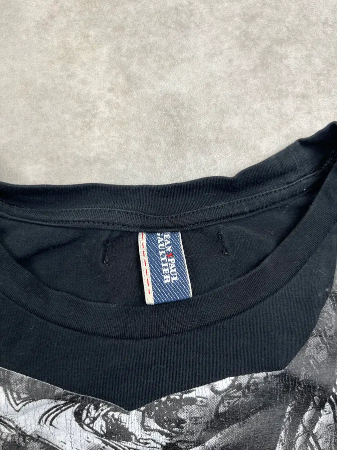 2000s Jean Paul Gaultier Black Bandana Trompe Loeil Longsleeve PZjiWrs 6