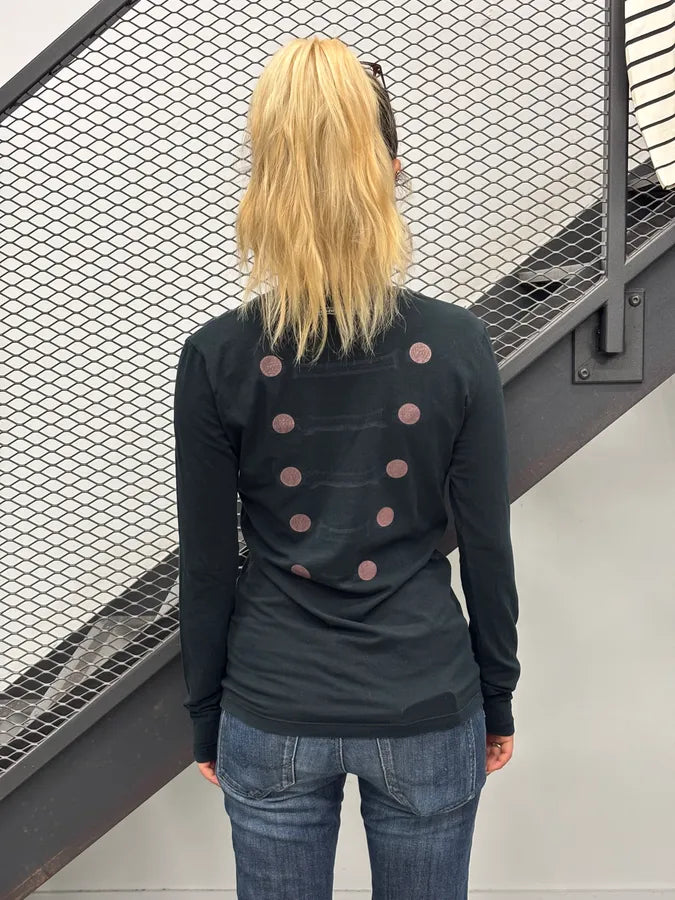 Jean Paul Gaultier Black Cotton Decorative Button Longsleeves GsEXajw 0